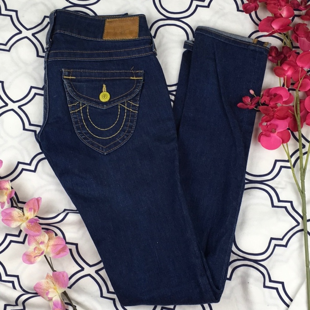 True religion dark wash jeans